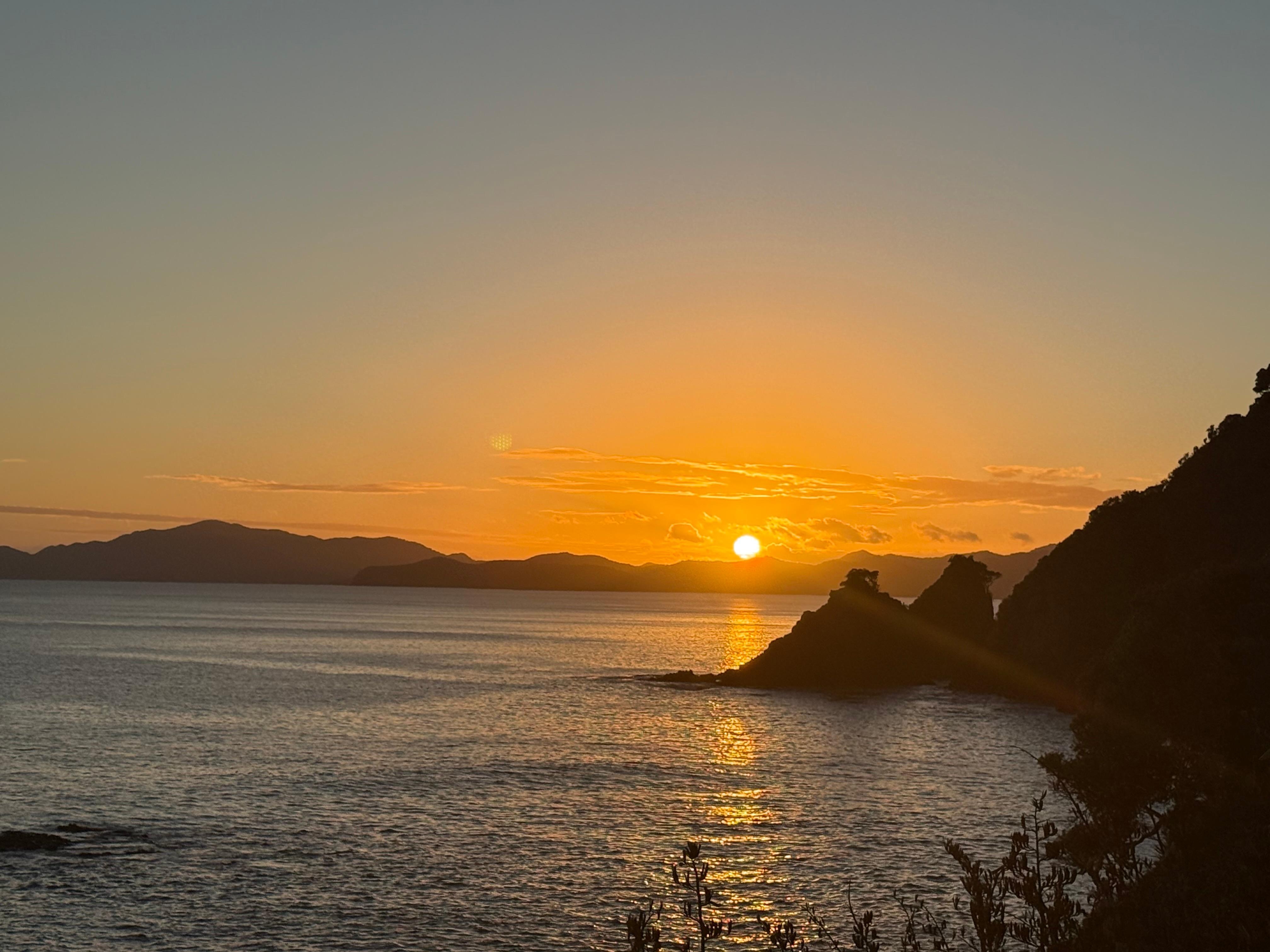 Sunrise from covered porch, stunning! 