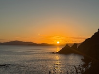 Sunrise from covered porch, stunning!