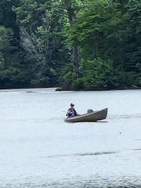 My grandson in the cove fishing! He loved it - caught an 8-9 lb bass.