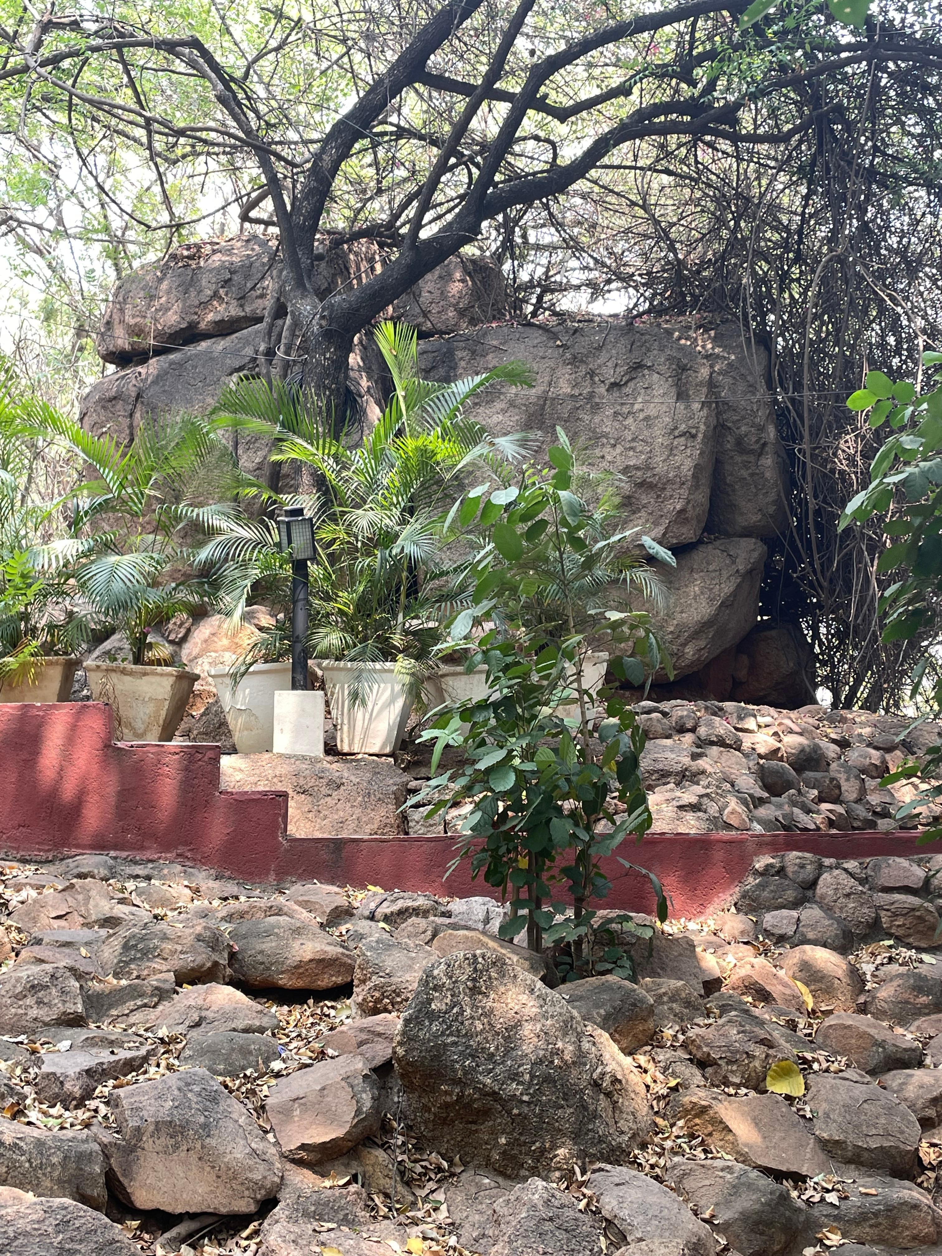 Outside near smoking area