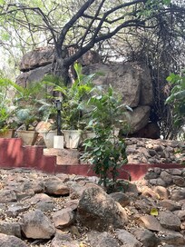 Outside near smoking area