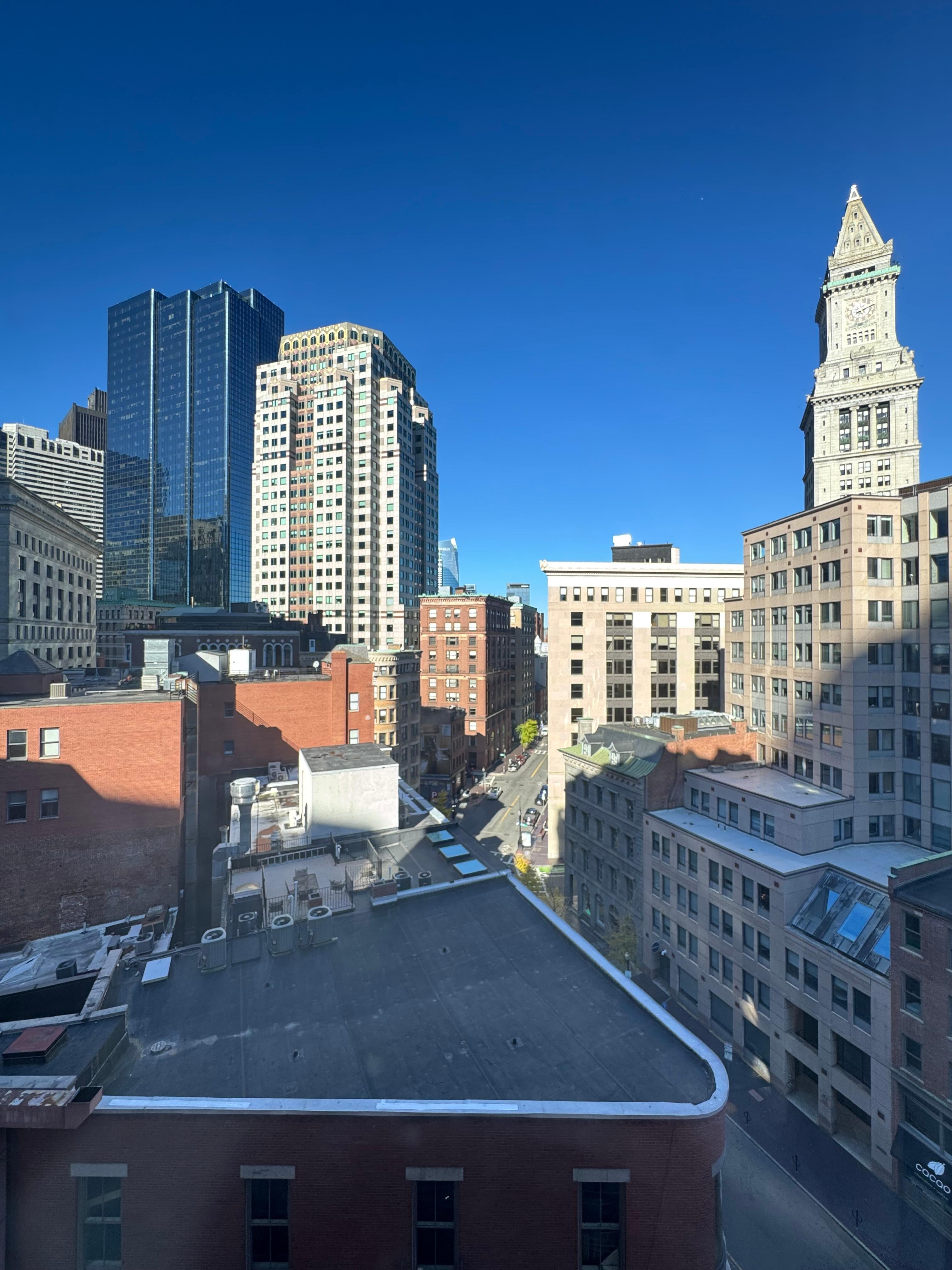 One view from a 9th floor suite. 