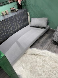 Tiny sofa for my son to sleep on, he didn’t even fit and he’s only 10