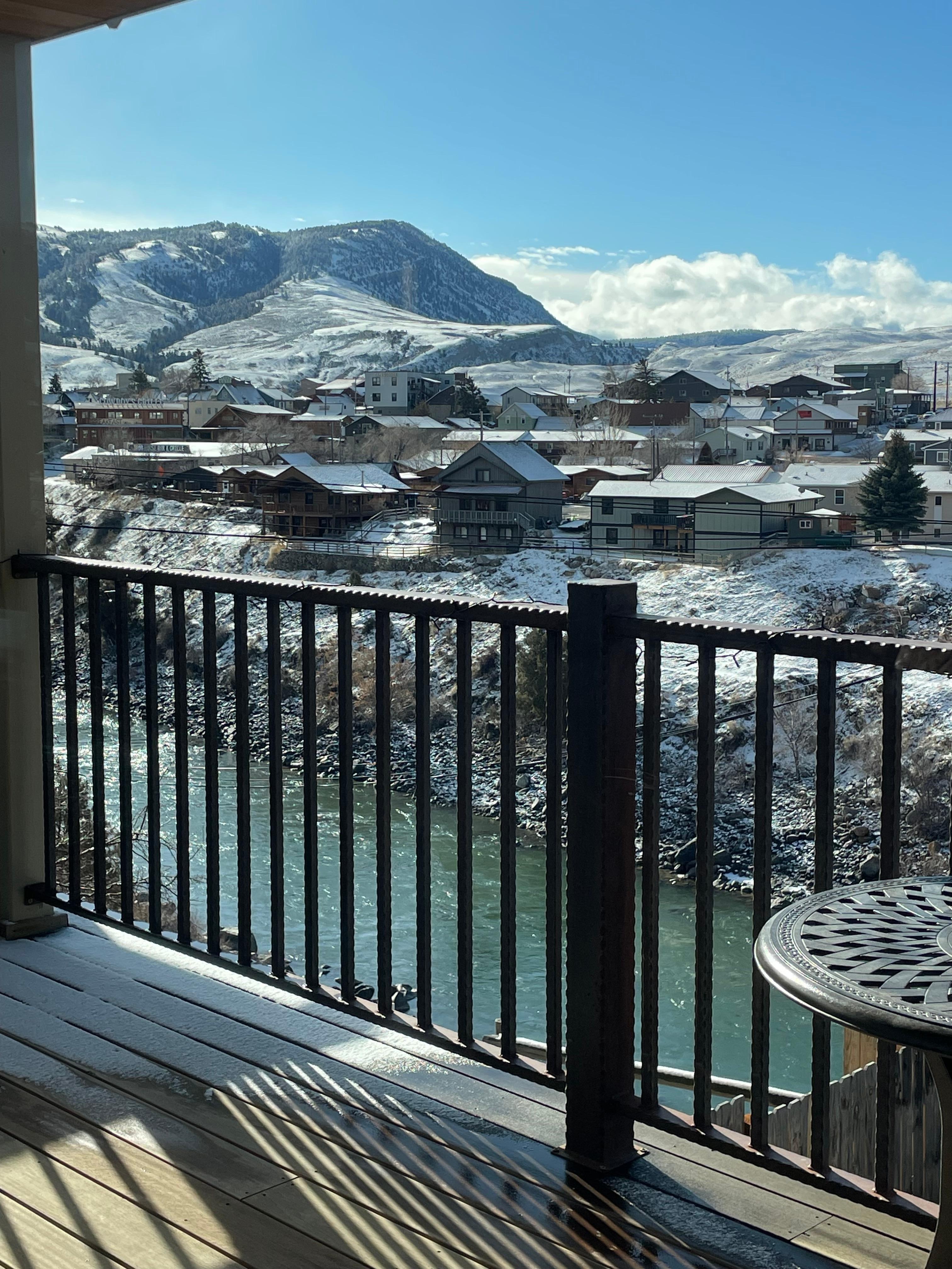 Great view of Gardiner from the deck!