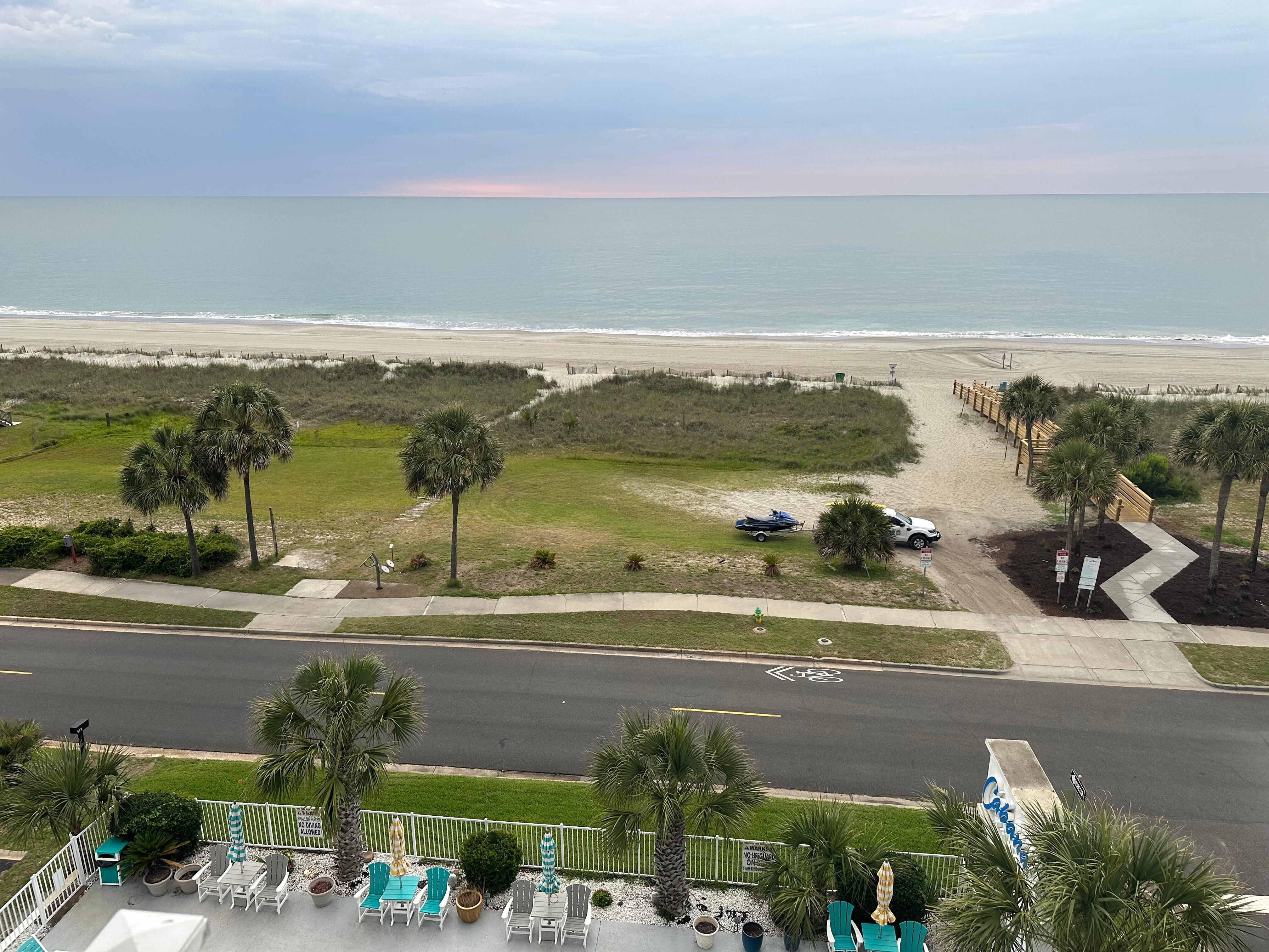 The view from an oceanfront room 