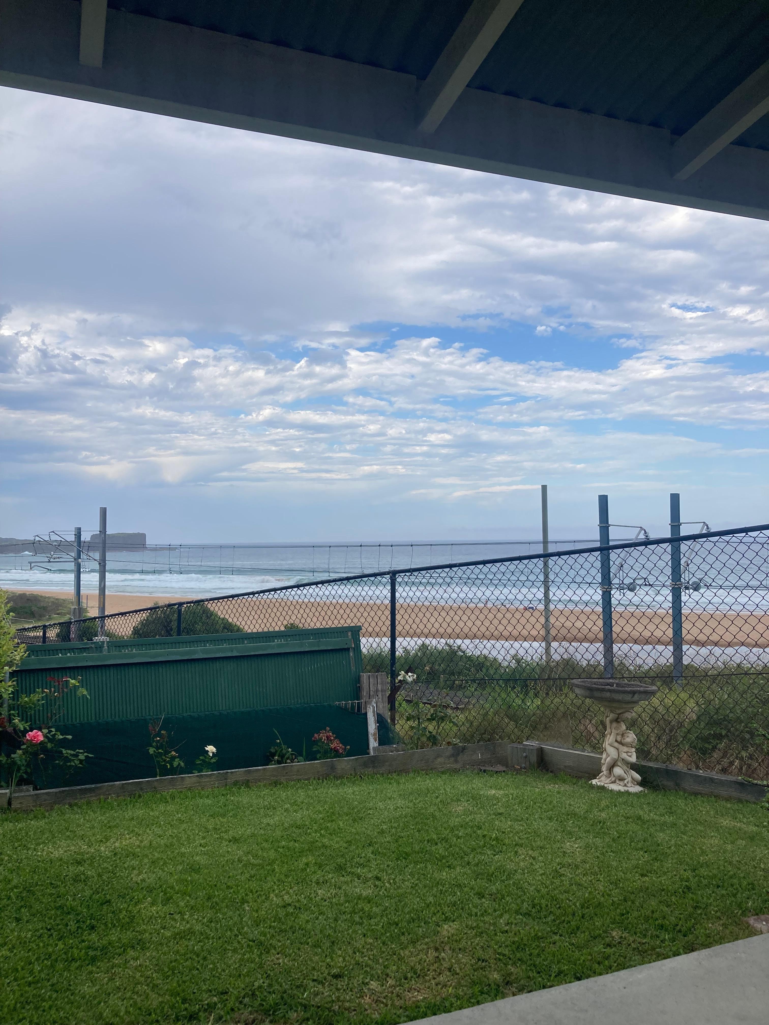 View from the backyard of bombo 