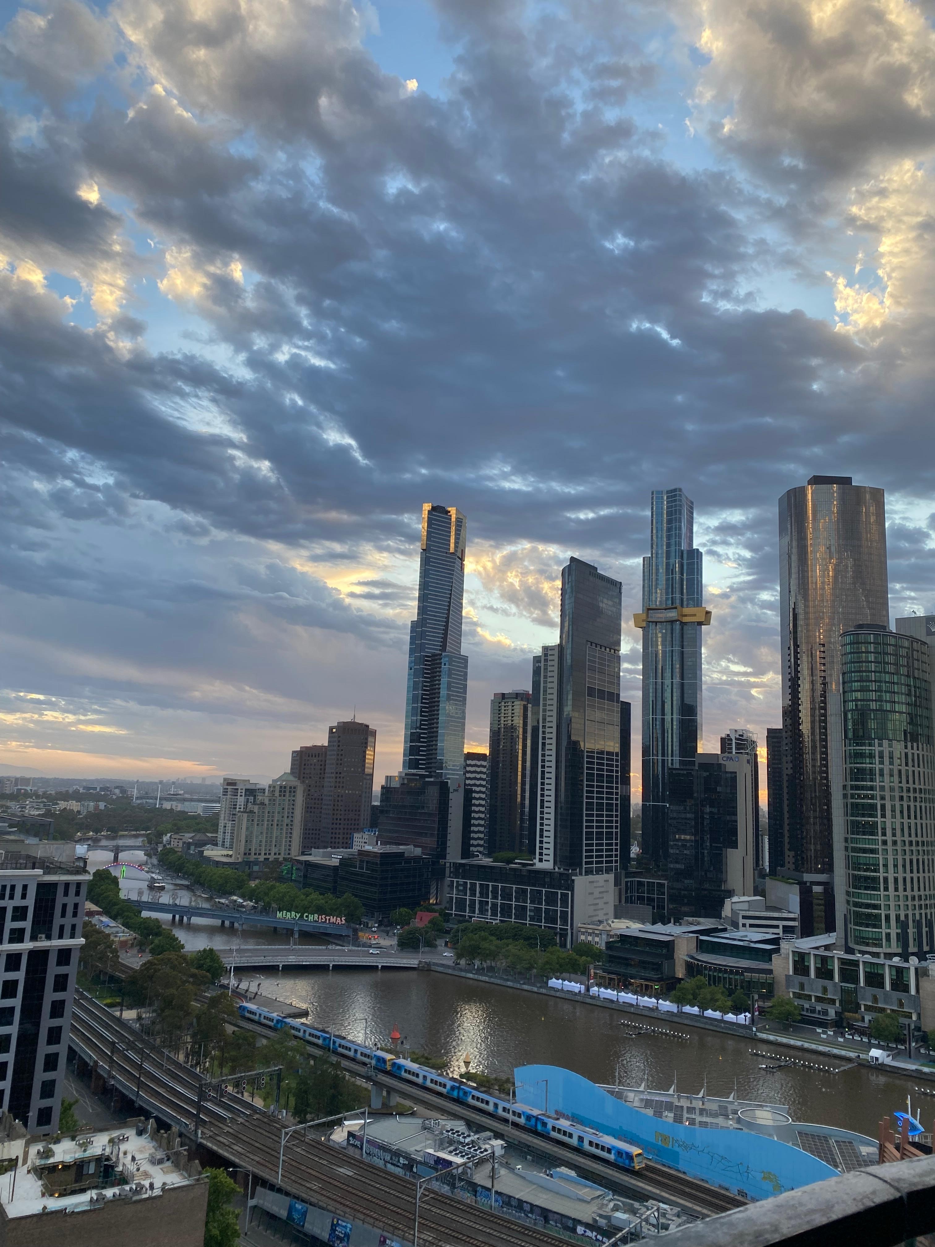 Balcony view early morning 
