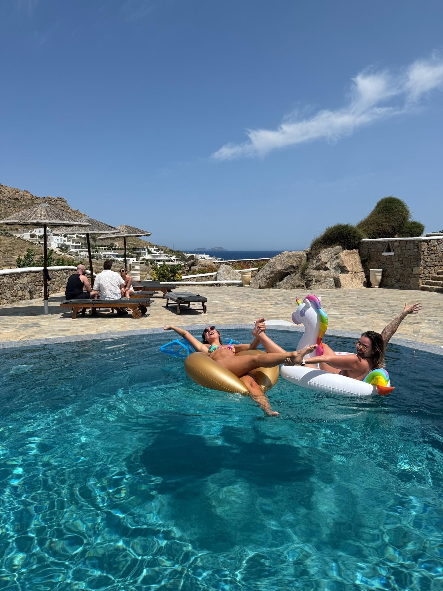 Floaties for the pool supplied as well! 