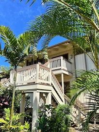 Stairs leading to unit.