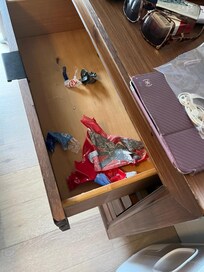 Inside of bureau
