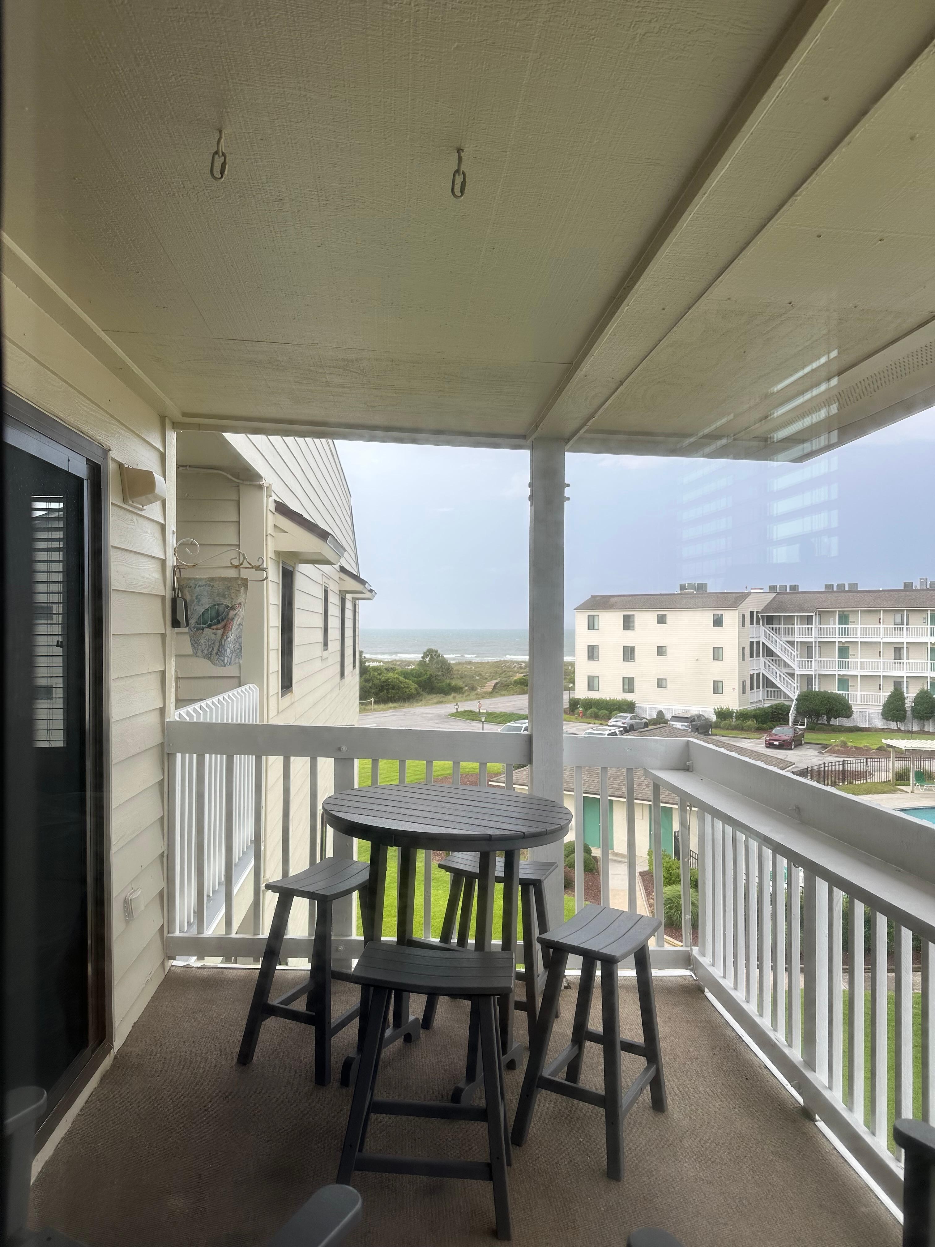 View from the bedroom off the deck. 