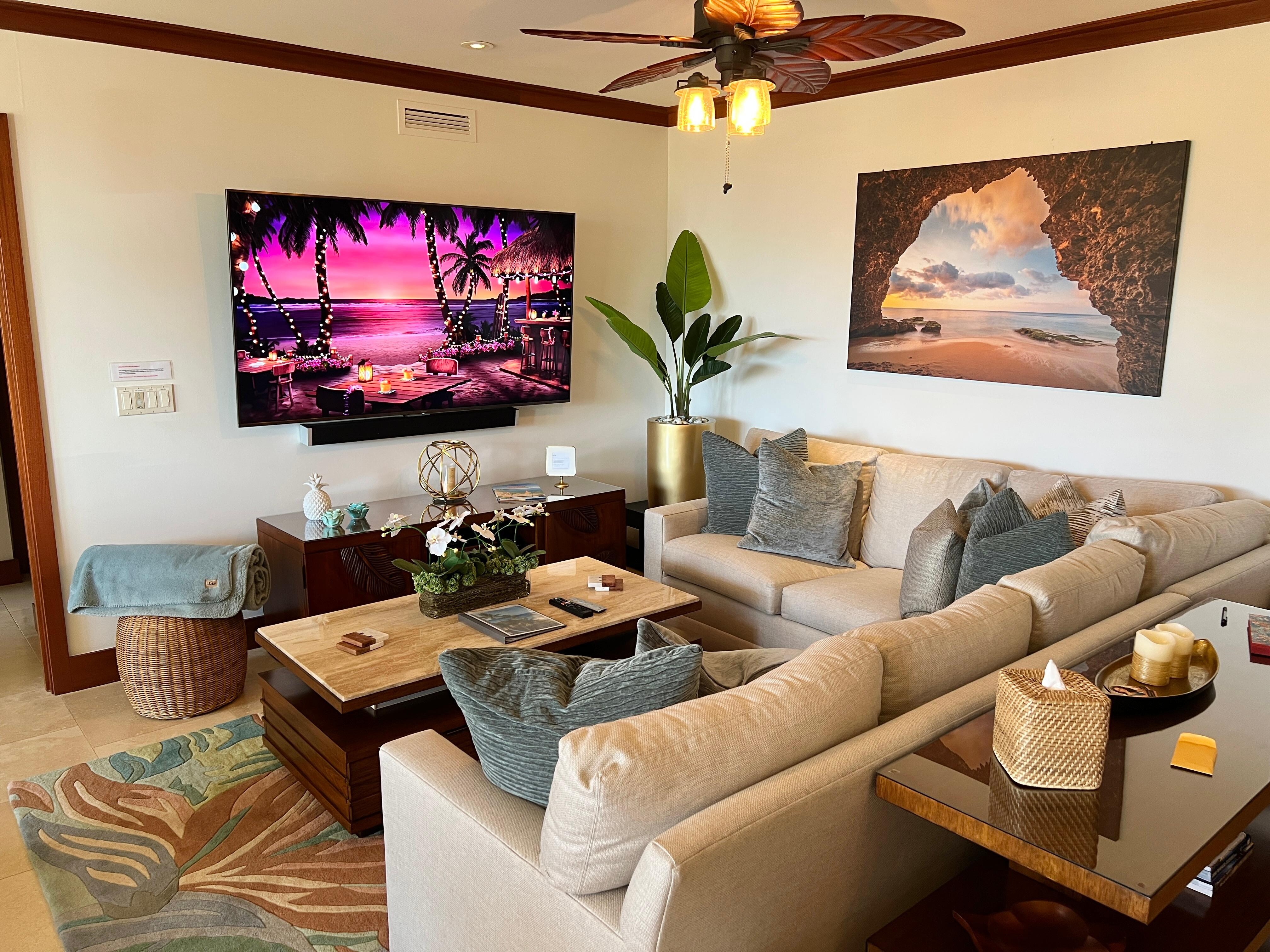 Gorgeous & super comfy living room. Couches were the best!