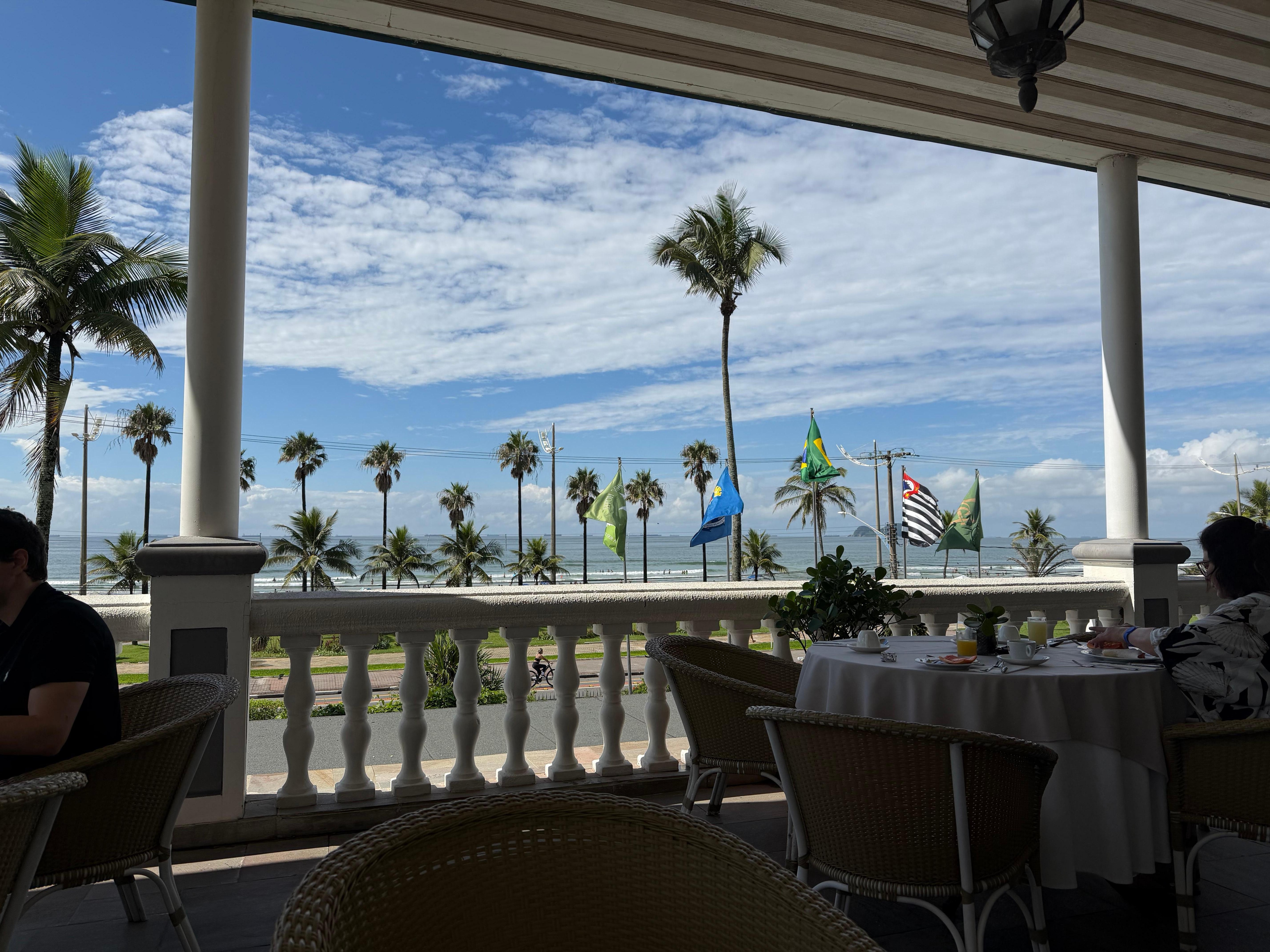 View from one of the restaurants 