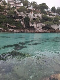 Crystal clear water at the cove