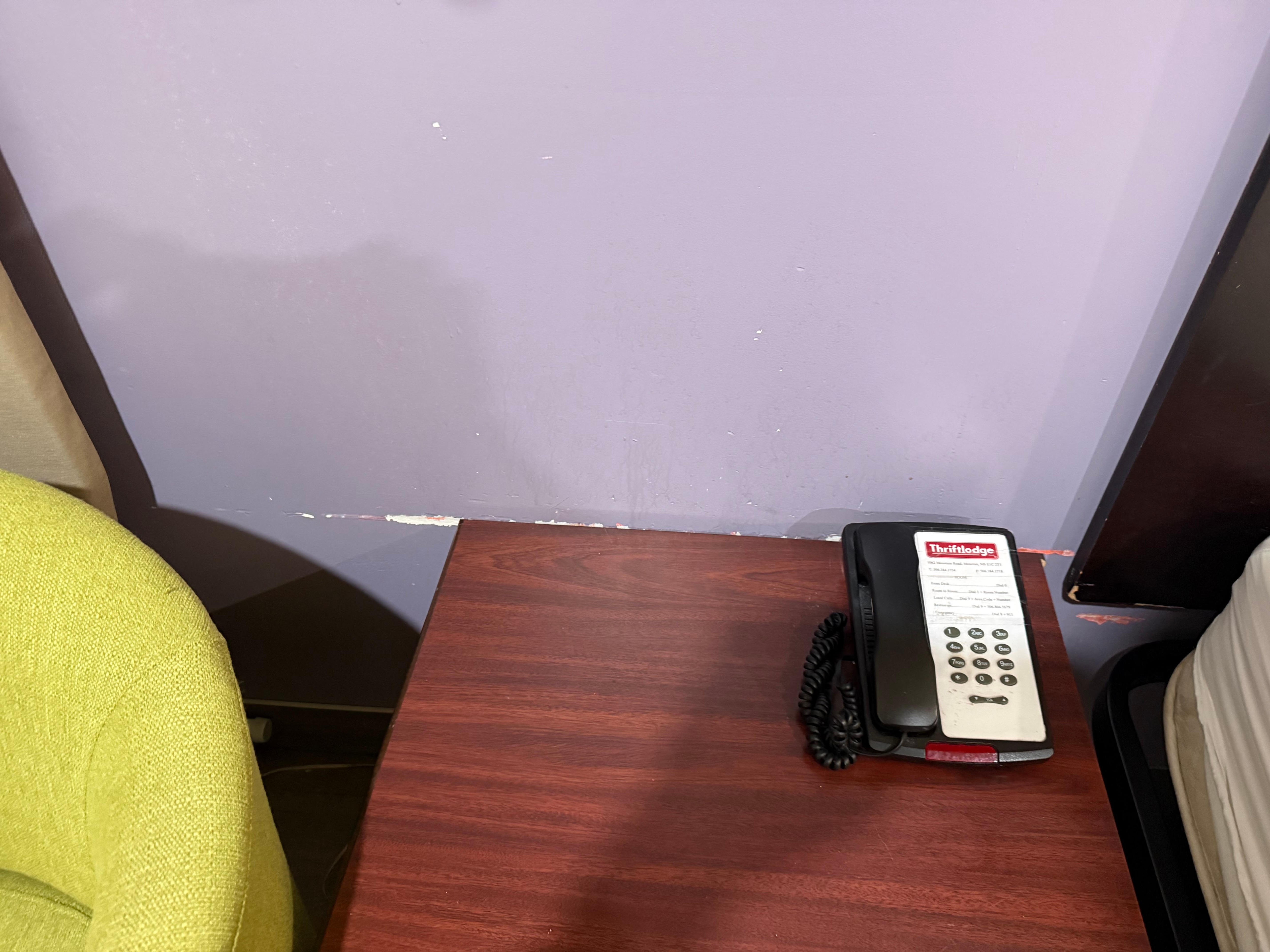 Damaged, dirty wall!