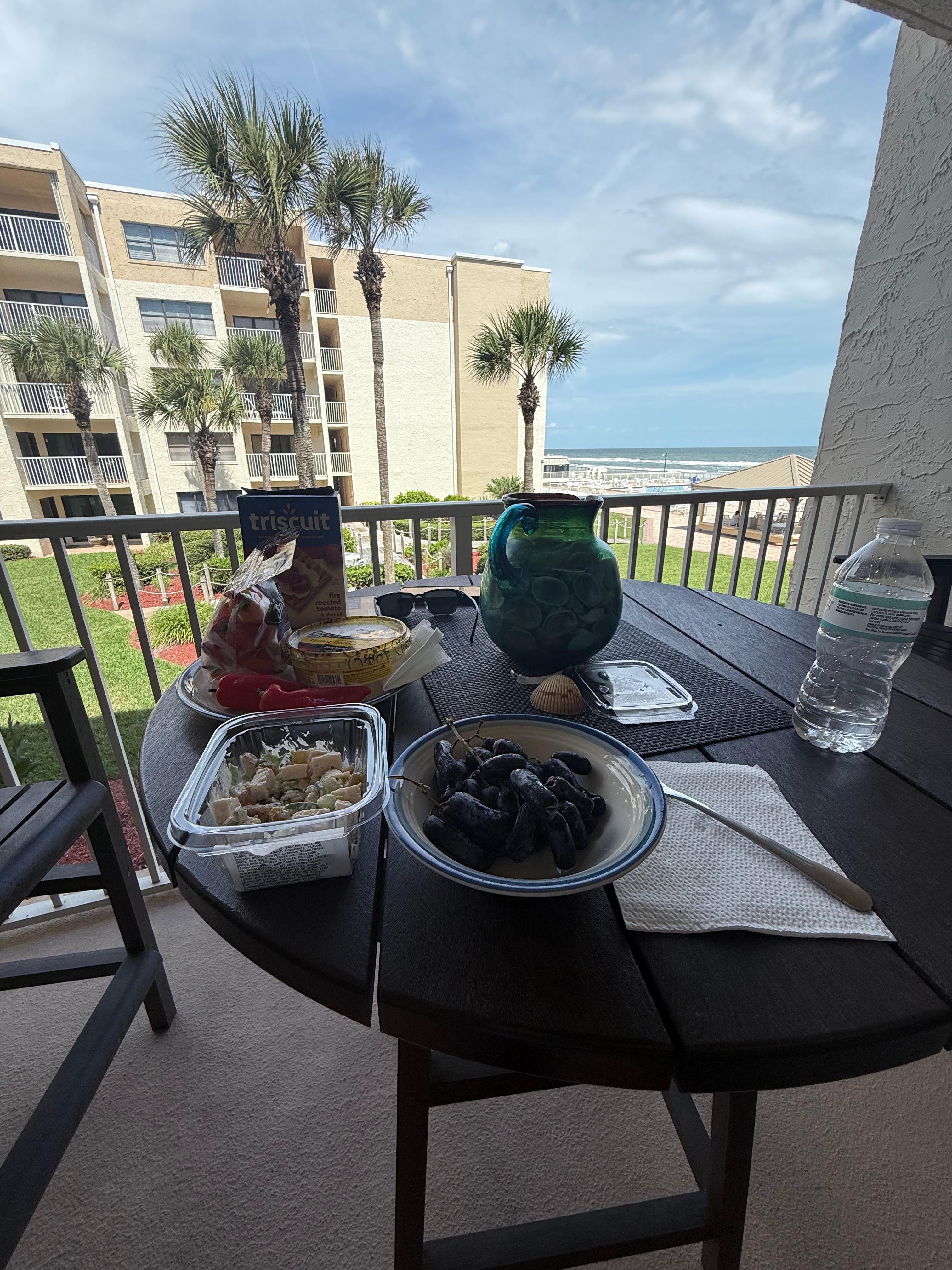 Lunch on the balcony