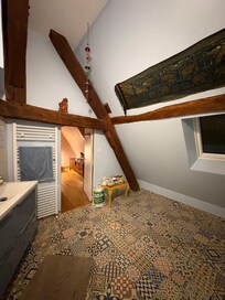 Bathroom in the attic 3rd floor