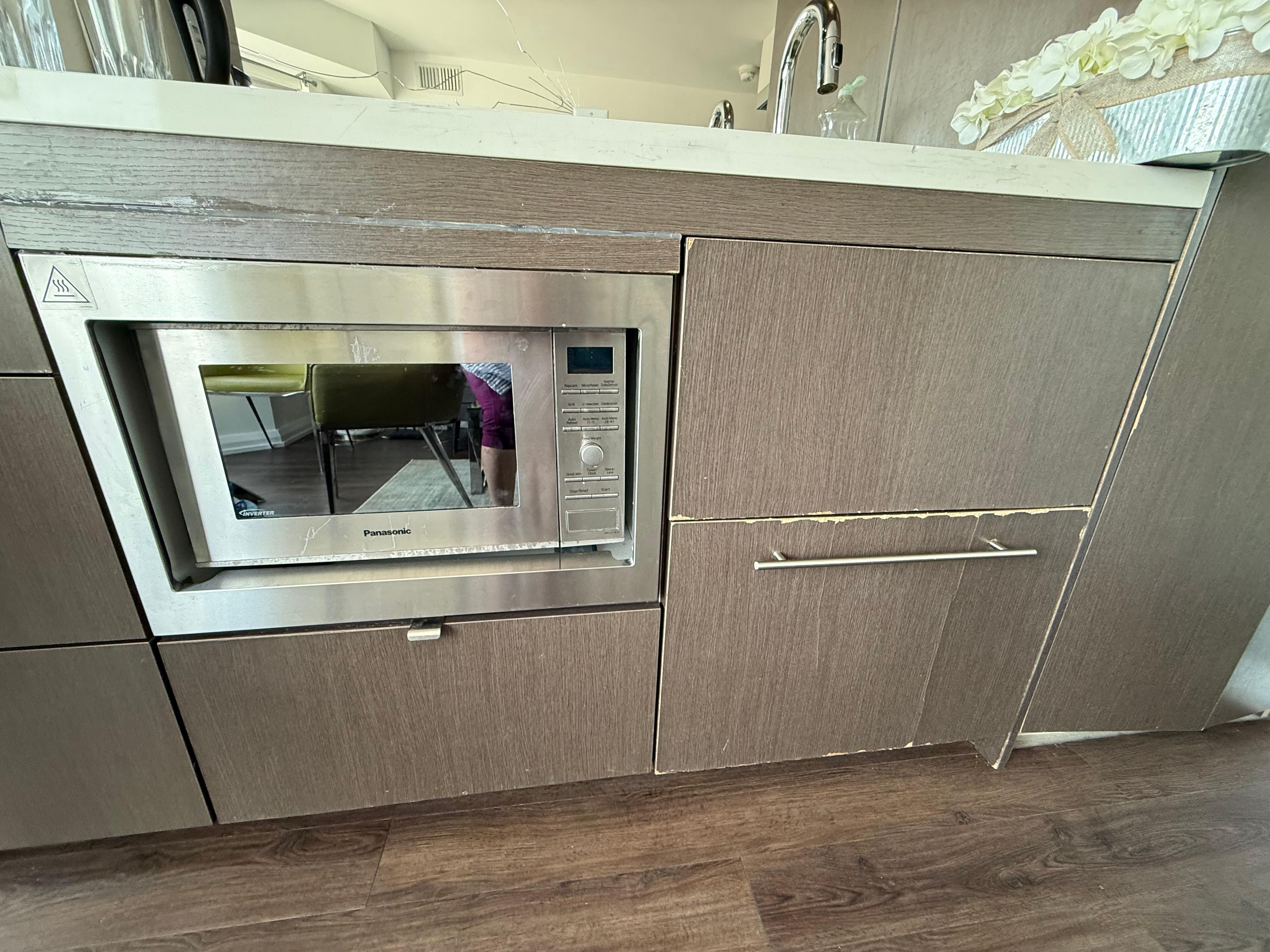 Damaged cabinets
