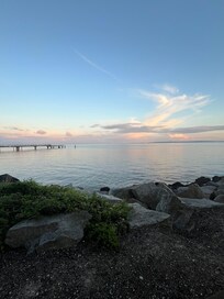 Blick von der Promenade auf die Ostsee