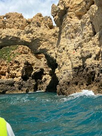 Caves only a short boat ride from the hotel