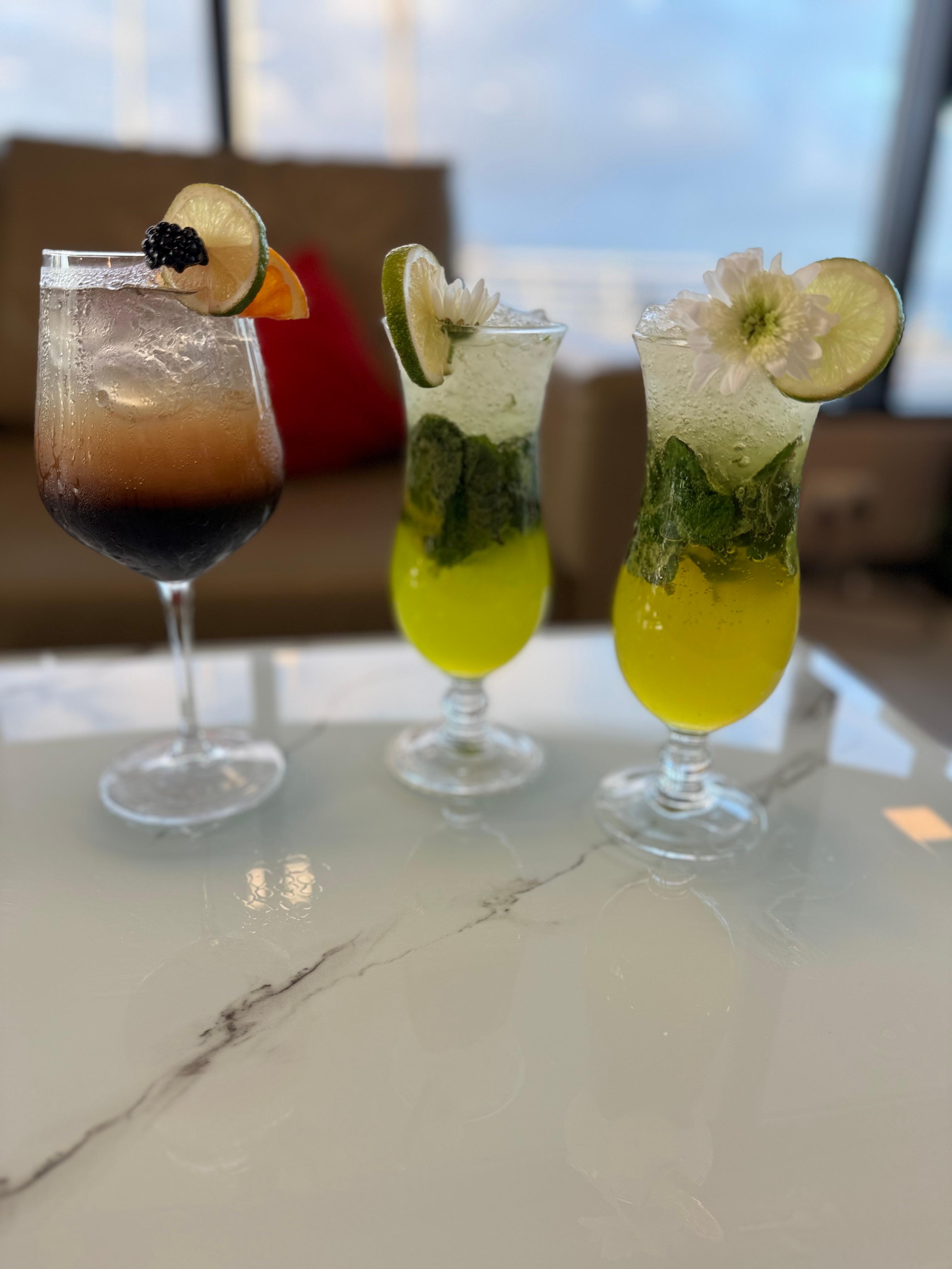 Some of the cocktails 