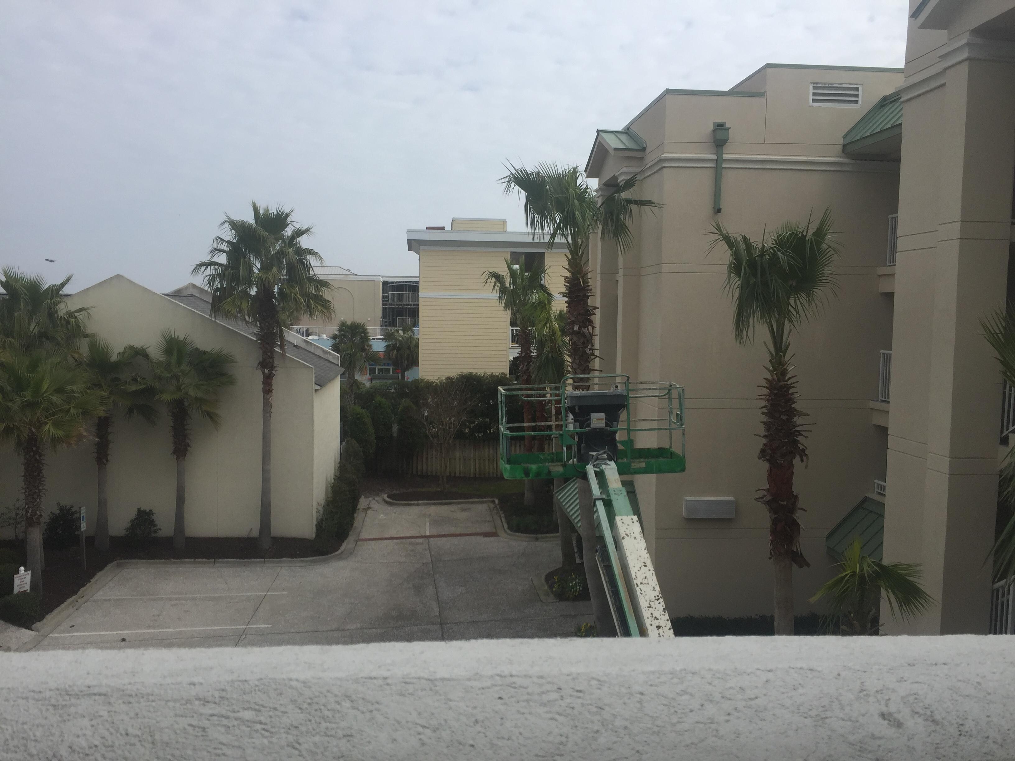 broken cart and fold up bed that stayed in the walkway over the weekend