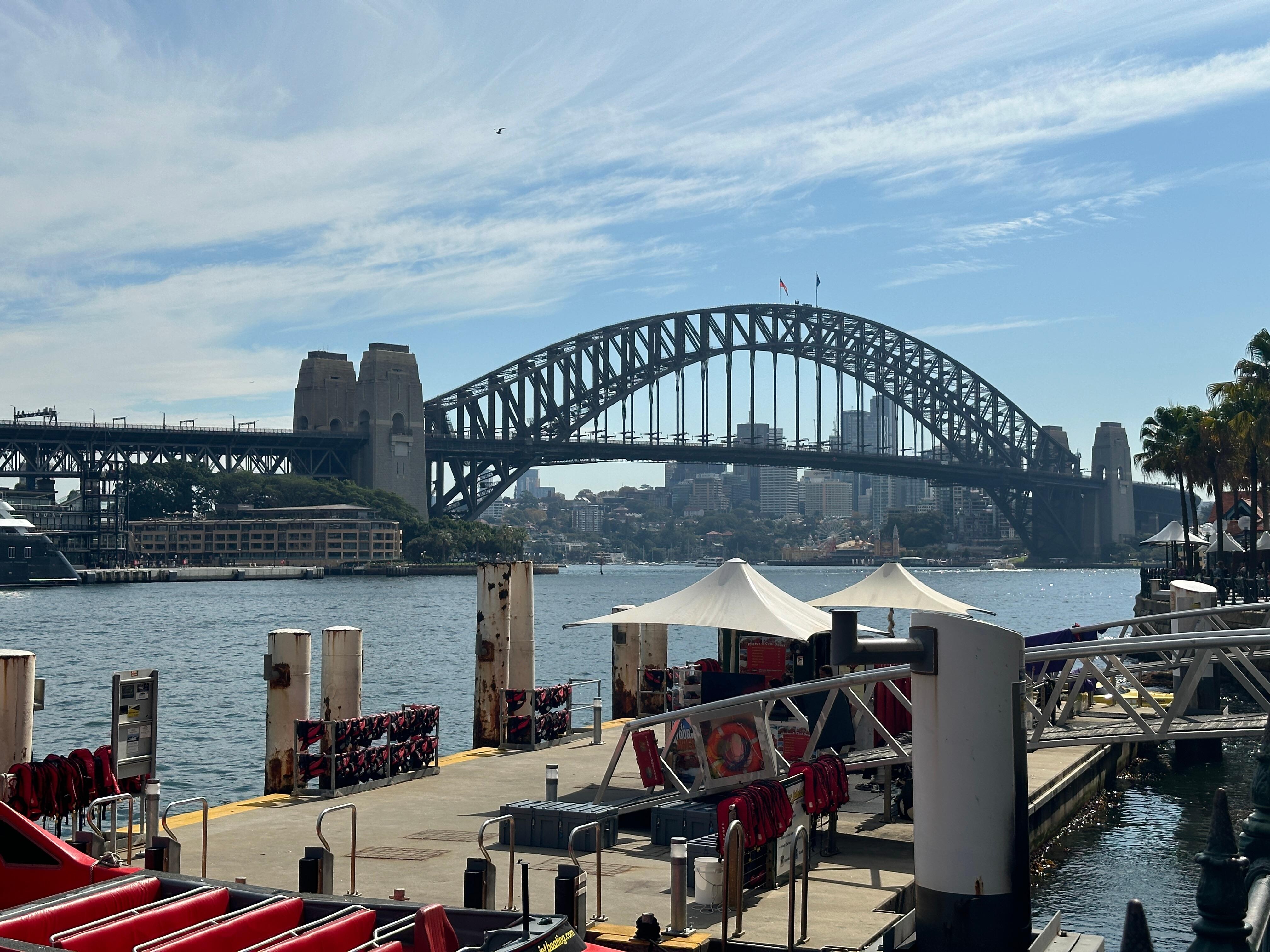 10 min gång från The Tank Stream har man Sydney Bridge och Operahus.