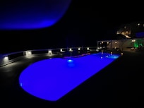 Pool at night