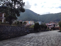 Whole area is well-looked after with good roads, plenty of room and hotel's lovely garden You can sit in bed and look at the mountains!