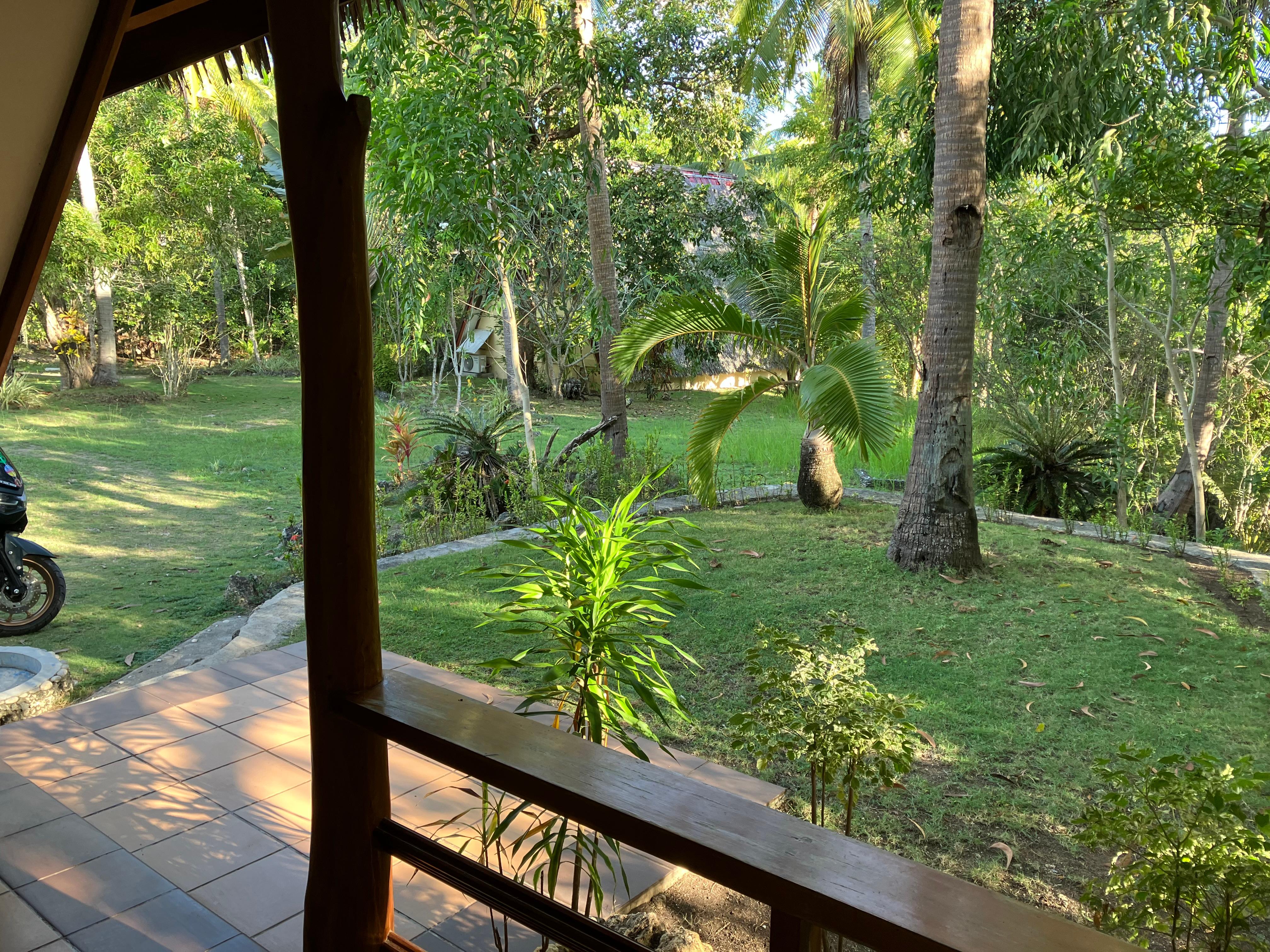 View from the veranda of “Sampaguita” bungalow