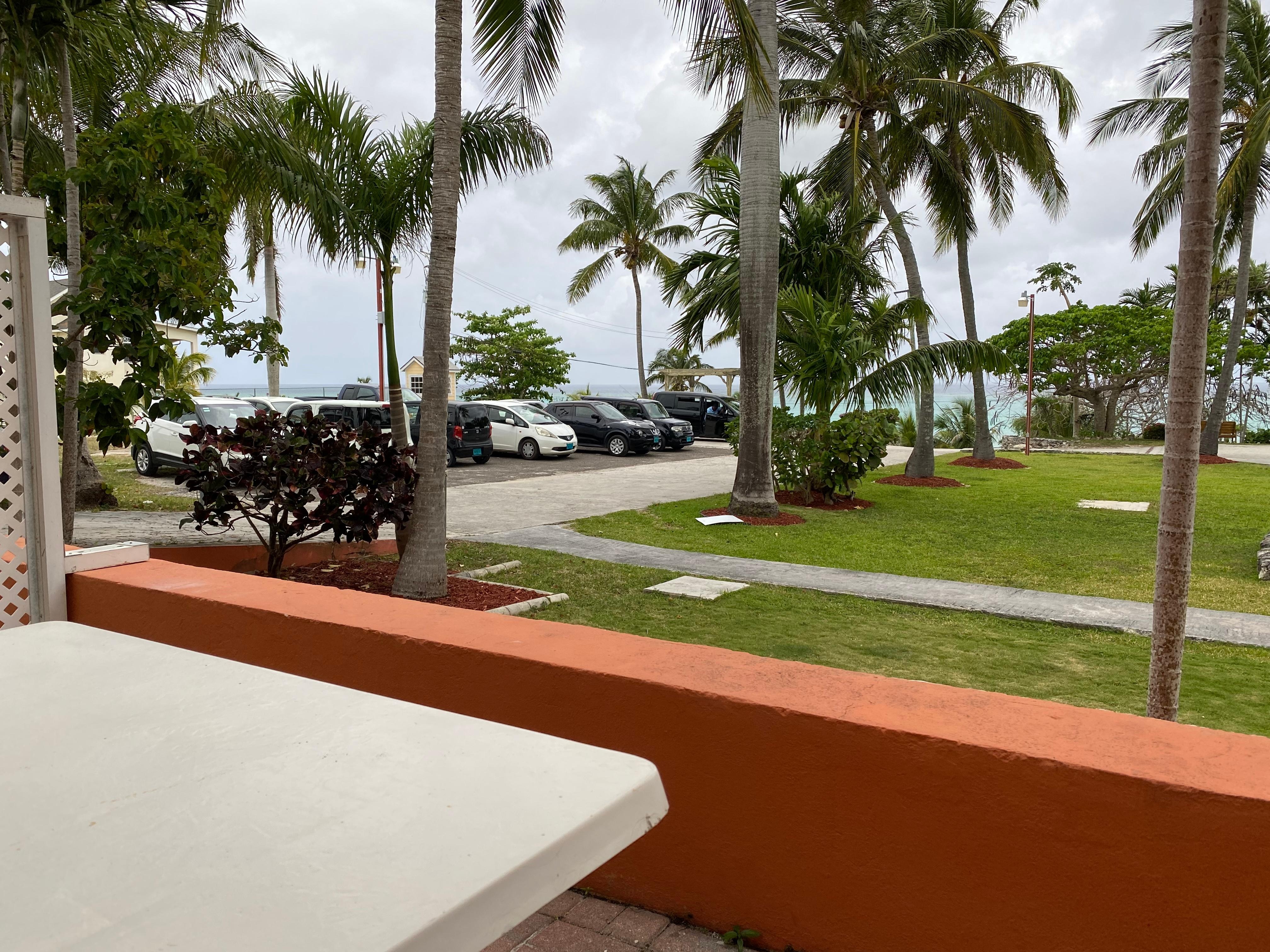 The ocean view of my room from the patio.