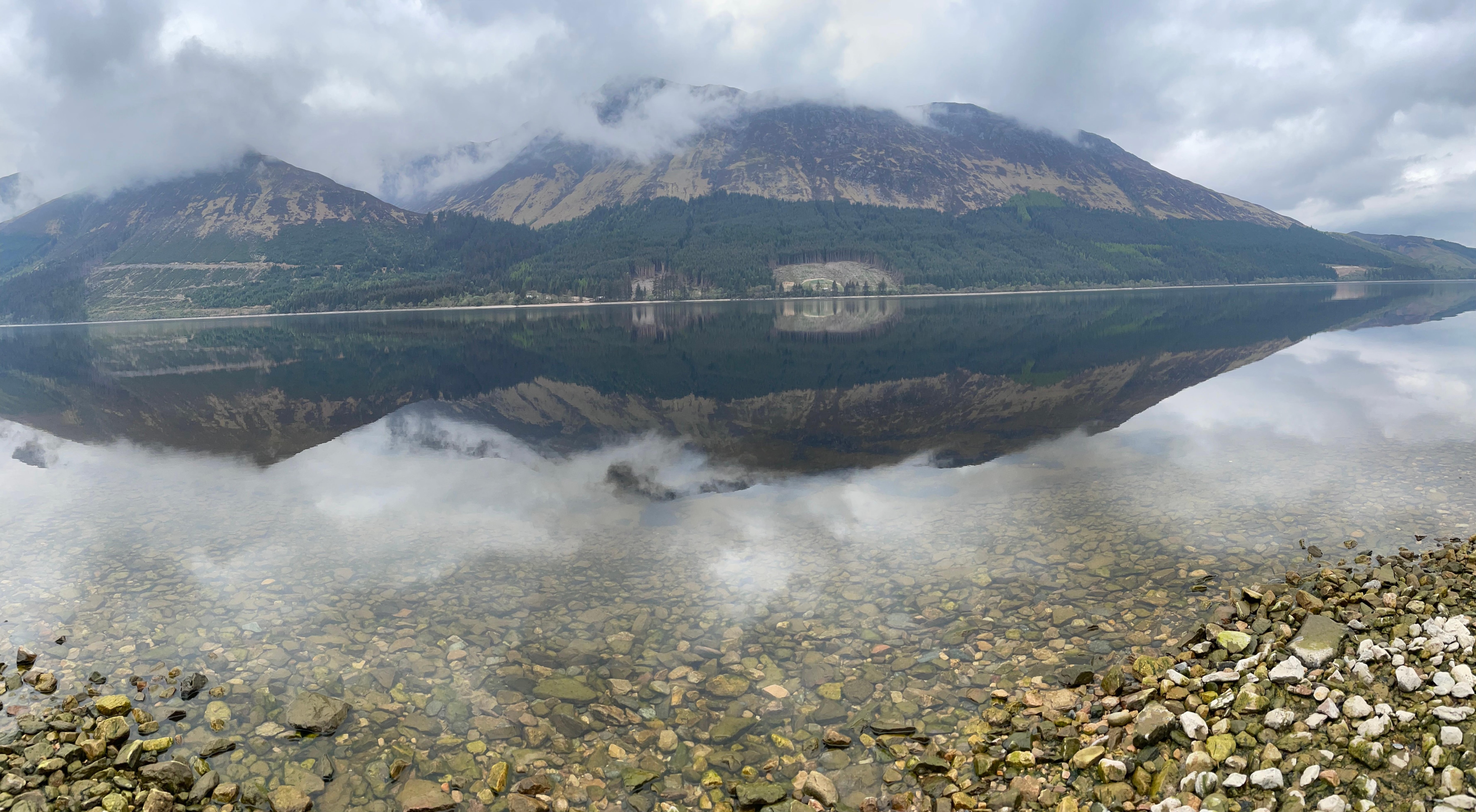 View across Loch Locky 