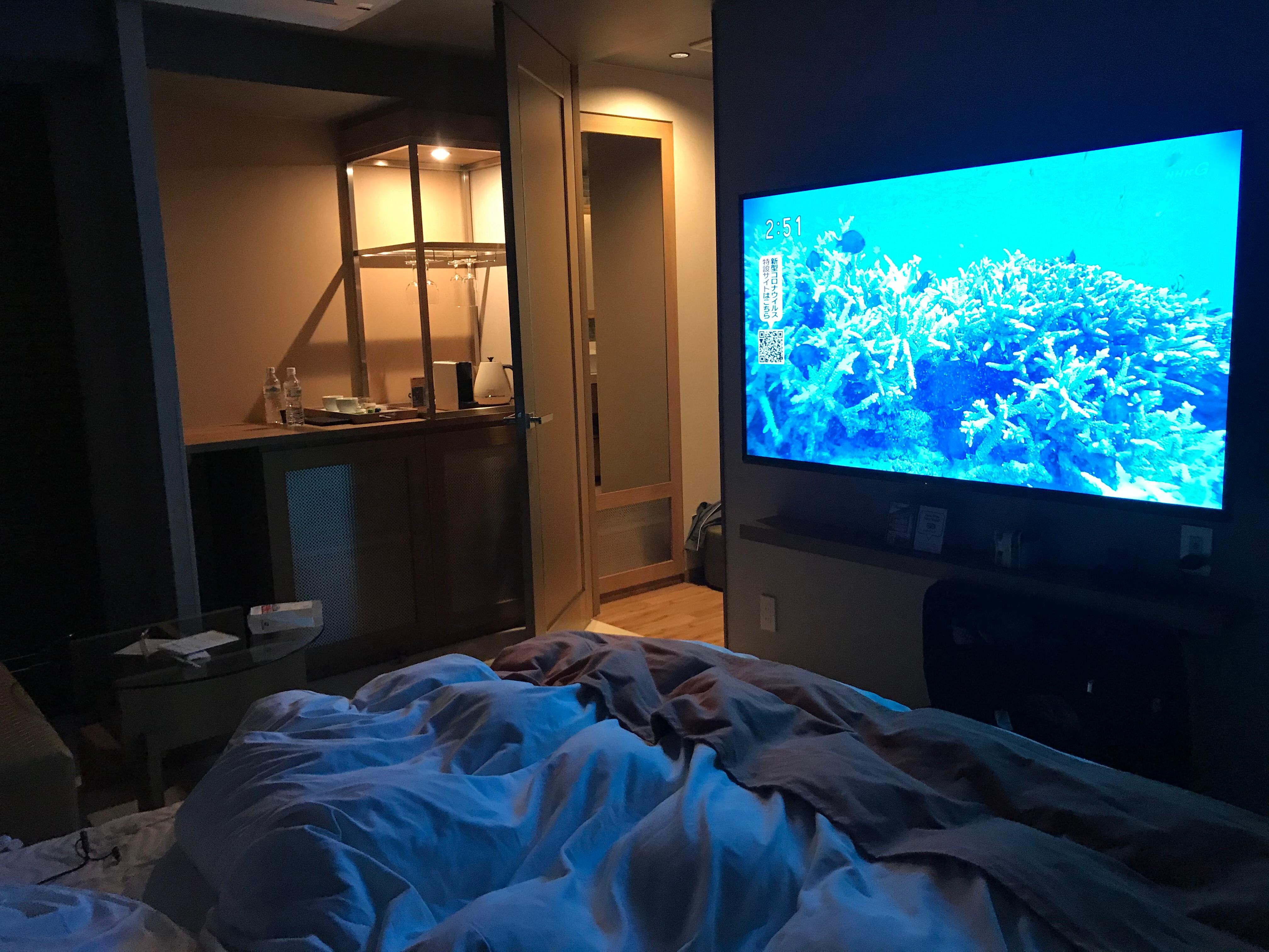 BambooGarden Bedroom 巨大スクリーンTV