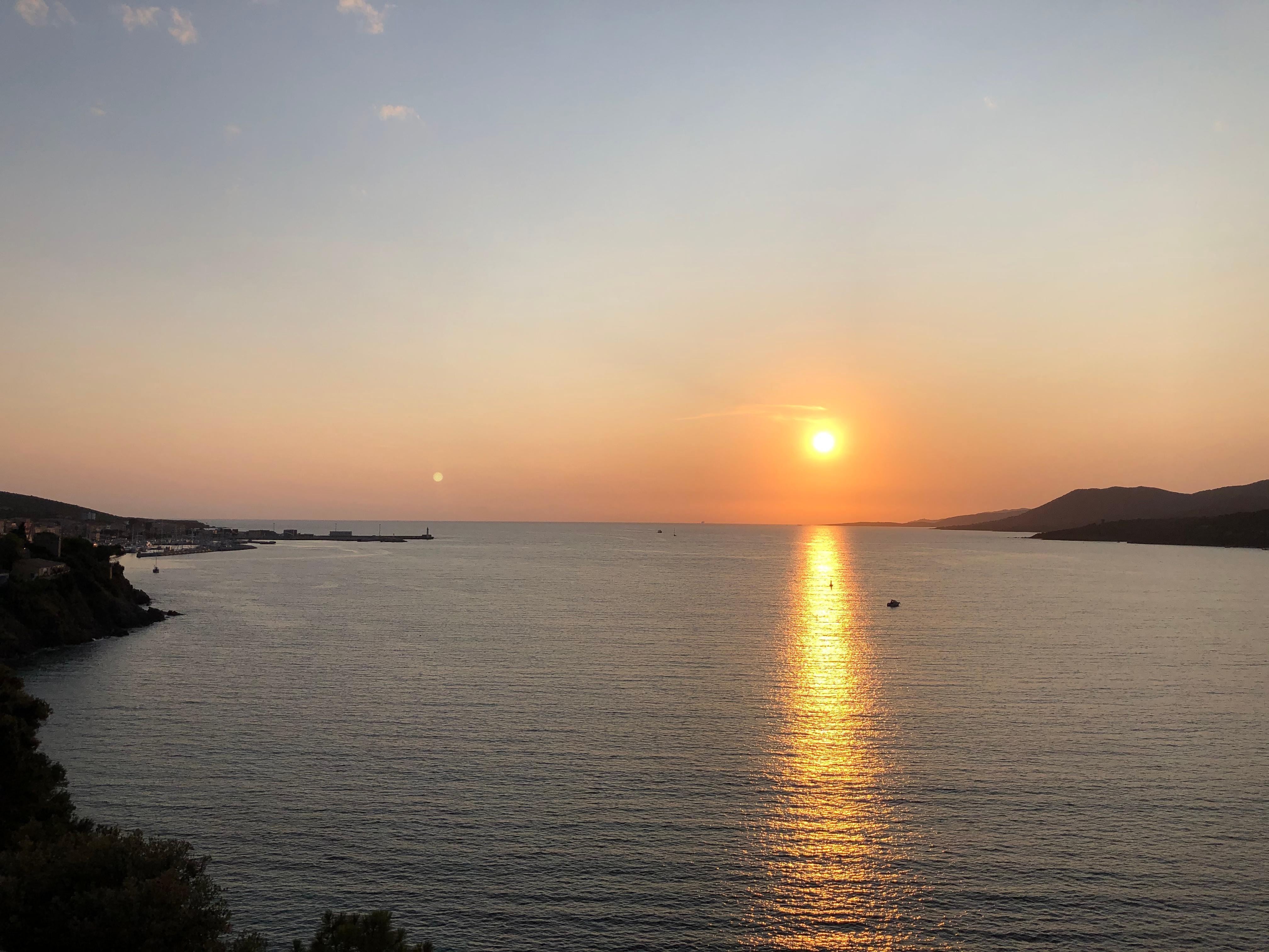 Coucher du soleil vue du bar 