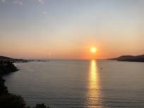 Coucher du soleil vue du bar