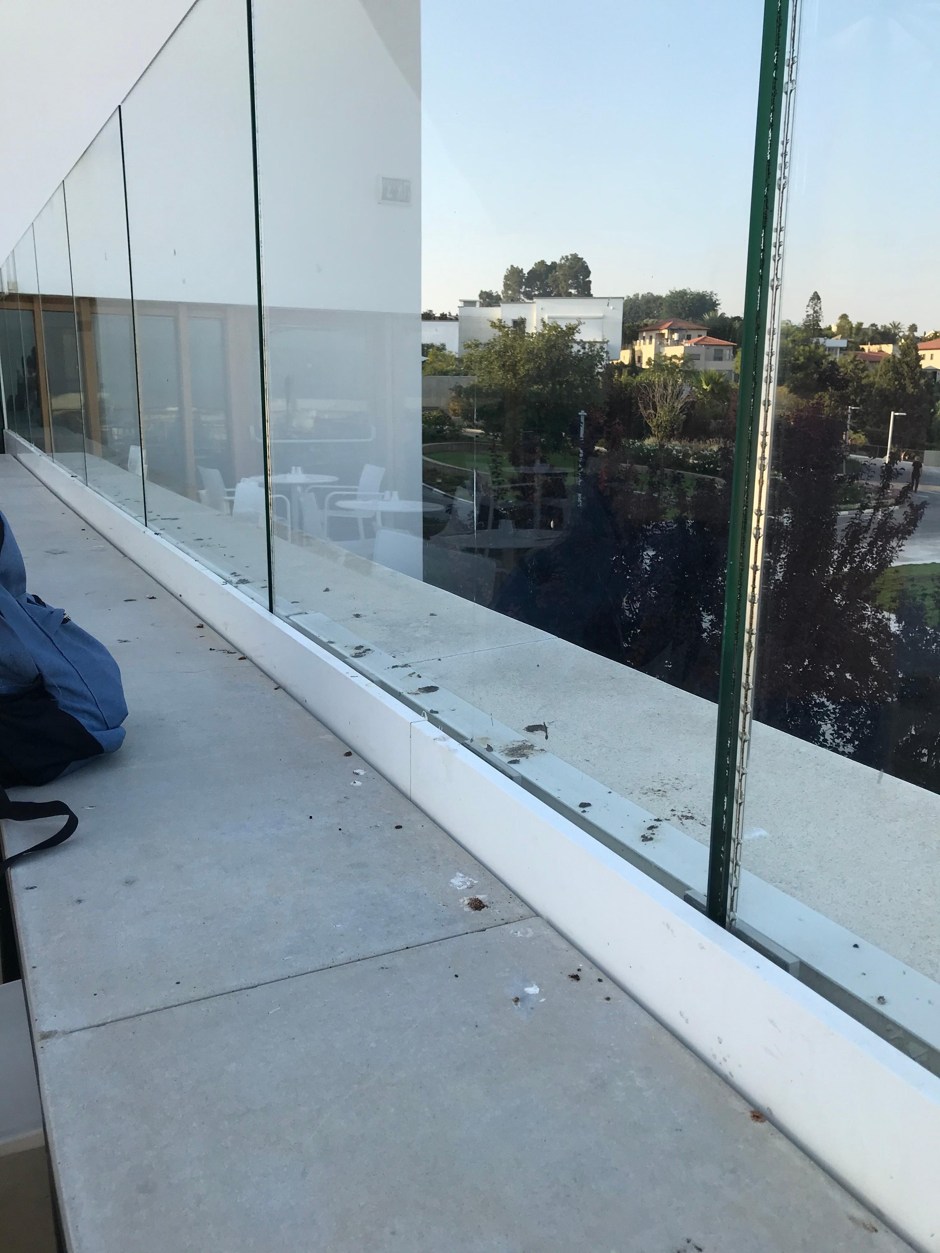 Ledge of the dining room balcony