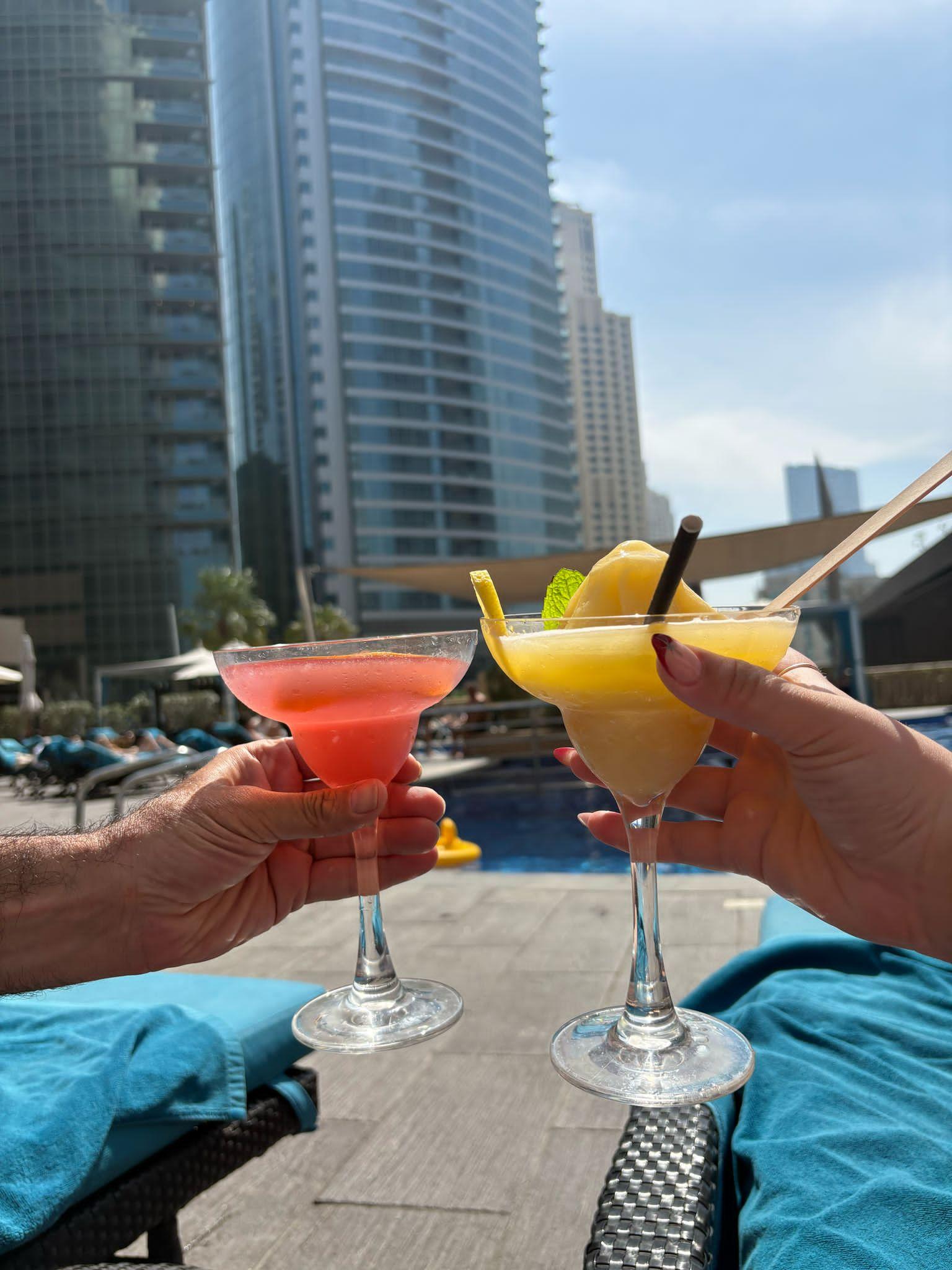 Cocktails by the pool