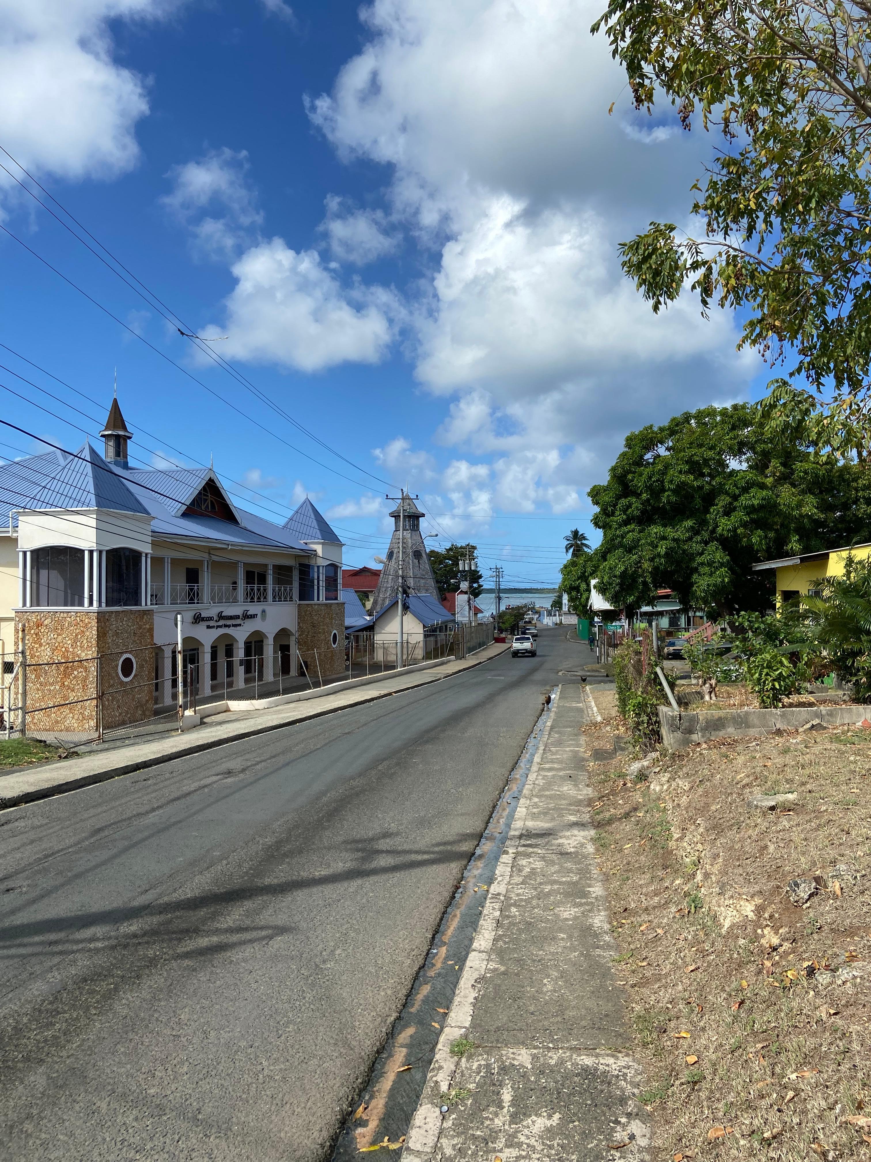 Street to Buccoo pier