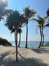 Entrée de la plage