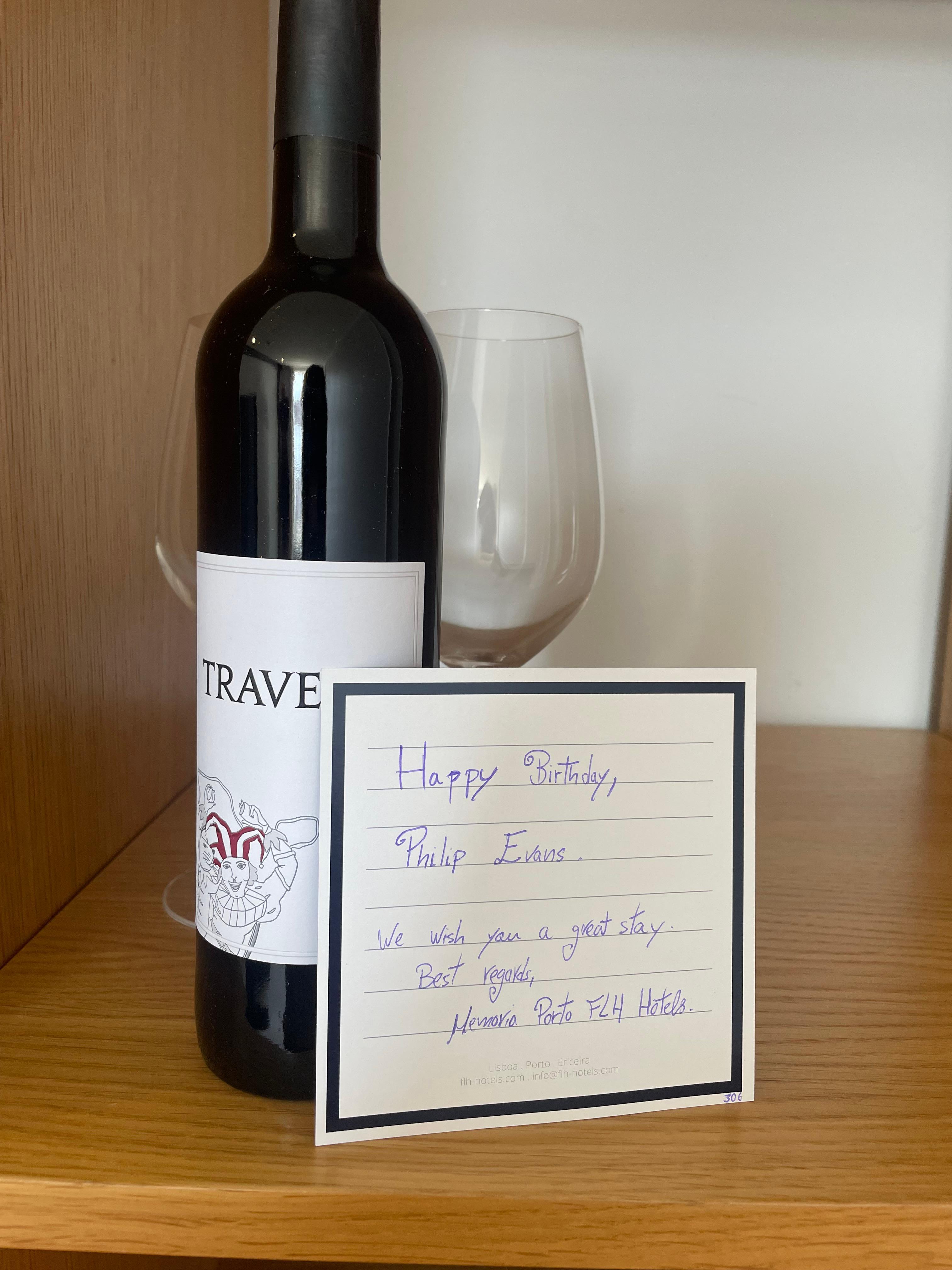 Lovely touch to celebrate my husbands birthday. 