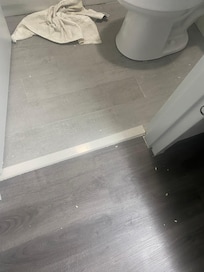 Paint chips everywhere