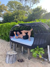 Slap af på stranden