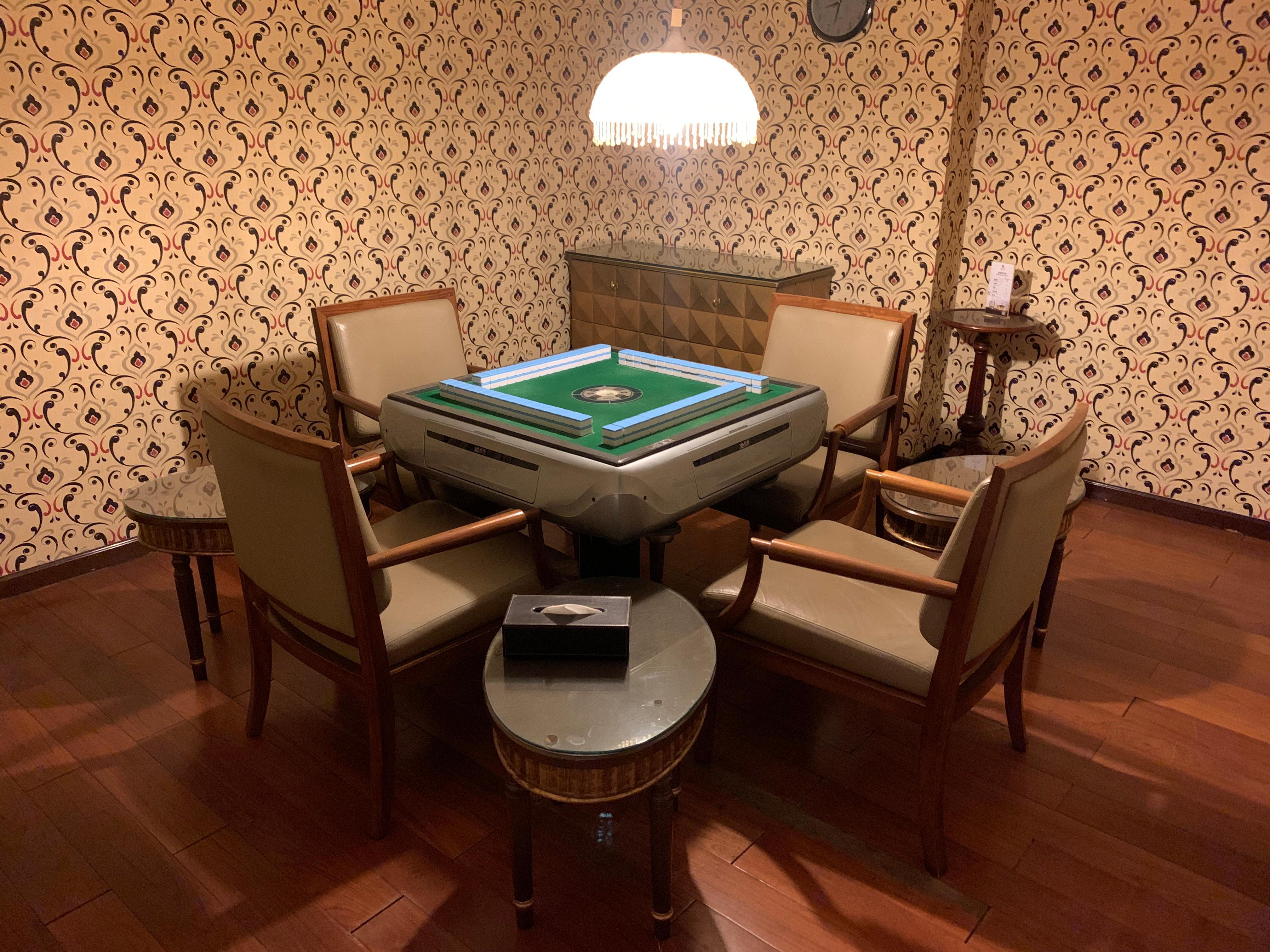 Mahjong rooms located on 5th floor. You can find the spa, basketball court, swimming pool and gym here too. (Spa is insanely overpriced-go elsewhere).