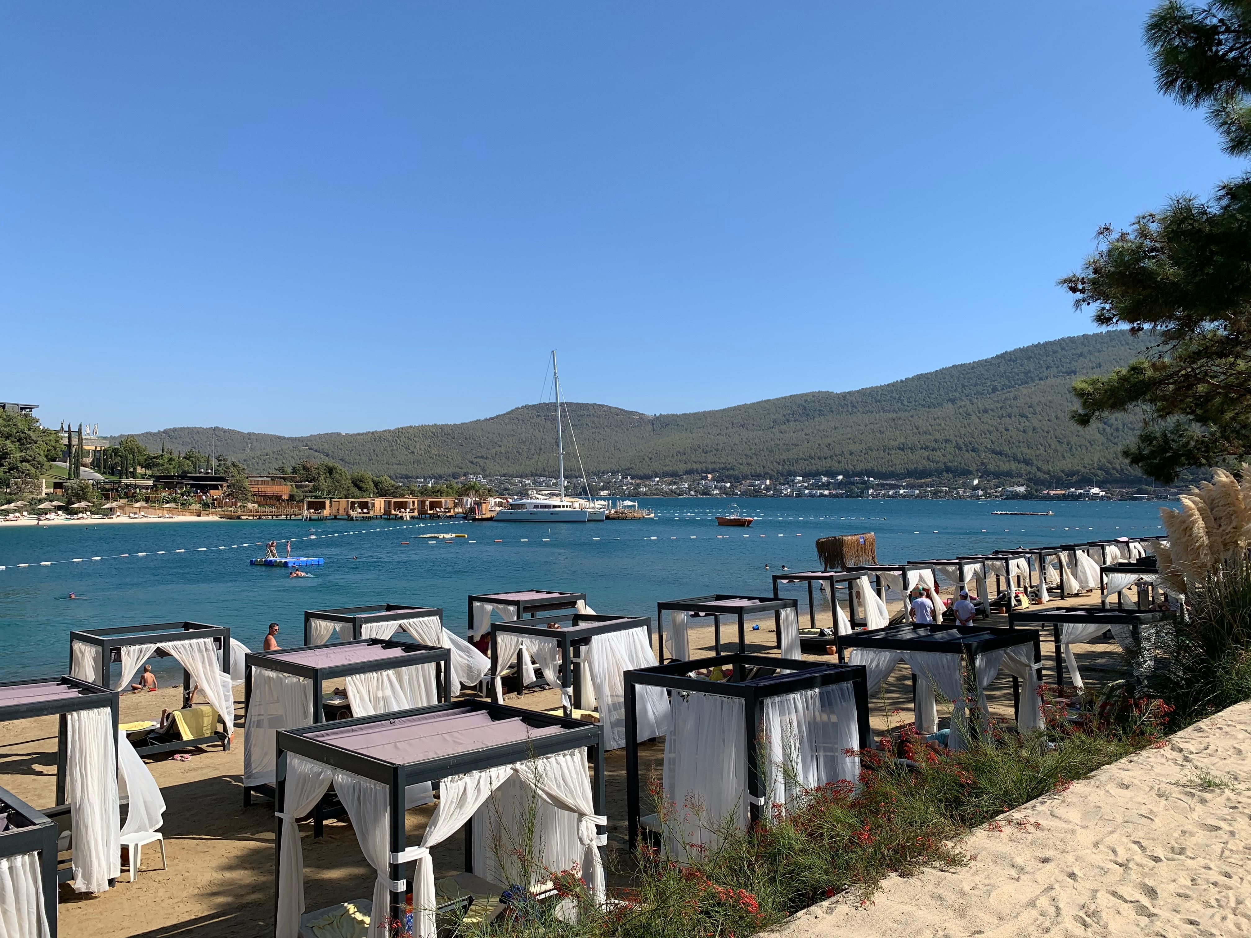 Cabanas at the beach