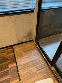 An example of how water logged everything was. Floor was dangerously waterlogged.