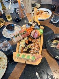 Sushi ~ Fresh and Tasty but took over an hour to be served.