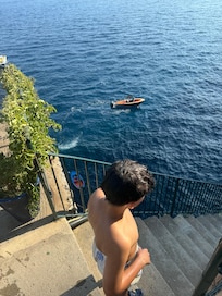 Steps to the private sea