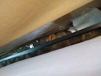Behind the bed is never vacuumed and so disgusting! The floors are sticky.