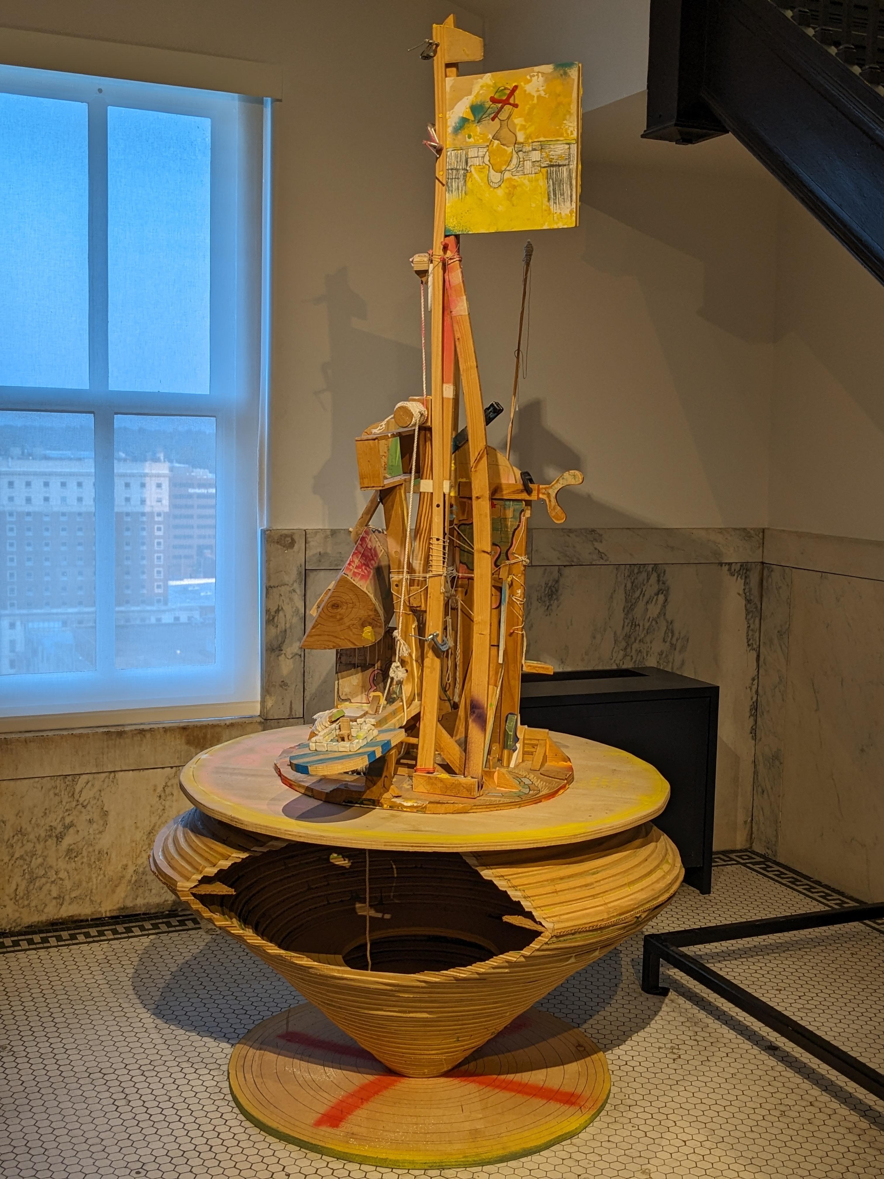 Art on the 15th floor outside the elevator.