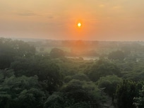 Sunrise from garden